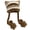 Khaki, variant on Women's Cat Beanie Crochet Hats Vintage Striped Winter Warm Elastic Cap Beanie Hat Y2K Accessories Slouchy Cat Ear Cap for Adults