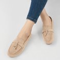 thumbnail image 5 of Ecetana Women's Suede Loafers Slip-On Flat Shoes Round Toe Casual Shoes for Daily Office Walking, 5 of 6