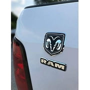 Chroma Graphics 041703 Ram Logo Shield & Text Aluminum Decal