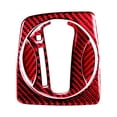 thumbnail image 4 of Red Carbon Fiber Automatic Gear Shift Cover Trim for 2006-2011 8Th, 4 of 5