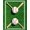 Green White Red, Pattern 1, variant on ODIKA Baseball Soccer Split Design With Sport Emblems And Tournament Grid Easy Care Kids Safe for Small Living Room, Playroom, Bedroom