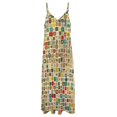 JINGDS Vintage Patterns Design267 Womens Summer Dresses, Maxi Dresses