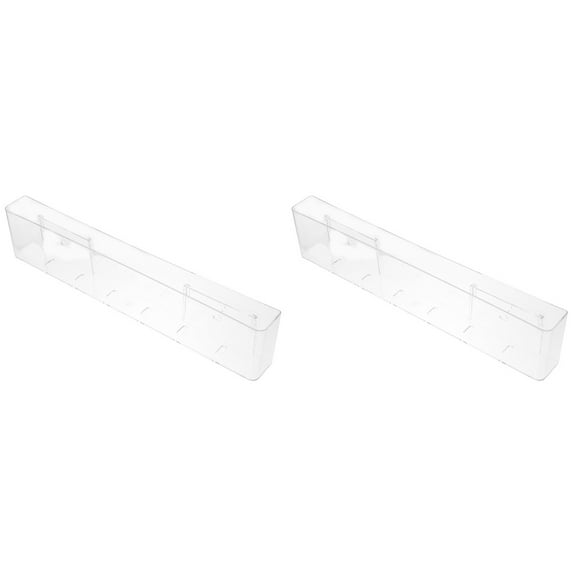 FENGGUIQU Acrylic CD DVD Storage Racks 2-Pack Simple Style Home Decorative Display Organizer for Media
