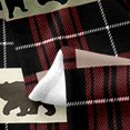 thumbnail image 3 of YST Woodland Bear Moose Flannel Blanket,Buffalo Checked Plaid Grid Fleece Blanket Baby 30x40 inch,Elk Deer Hunting Animal Reindeer Throw Blanket,Vintage Lodge Cabin Bed Blanket Lightweight, 3 of 4