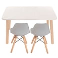 thumbnail image 1 of Mesa Rectangular Duduk con 2 Sillas Eames Gris, 1 of 1