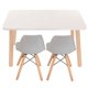 thumbnail image 1 of Mesa Rectangular Duduk con 2 Sillas Eames Gris, 1 of 1