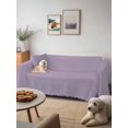 thumbnail image 6 of Purple Solid Color Couch Cover Sofa Covers 3 Cushion Sectional Couch, Aesthetics Contemporary Luxury Washable Sofa Covers Slipcover Sectional Sofa Cover, Furniture Protector 71"x150", 6 of 9
