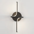 thumbnail image 5 of Artika Swirl 1 Light Integrated LED Single Sconce Black, 5 of 10