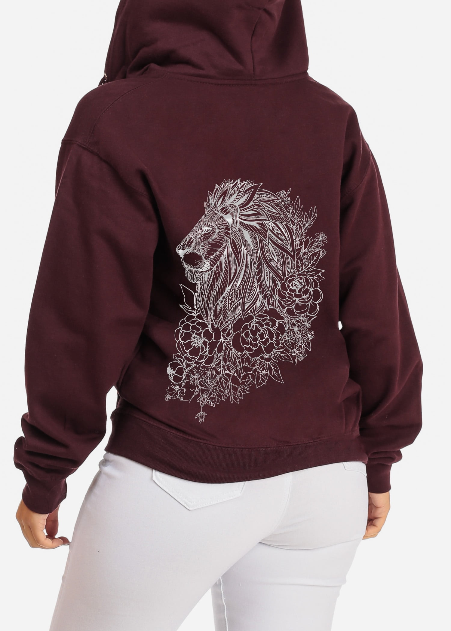burgundy hoodie walmart