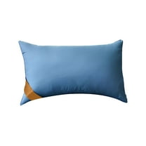 Feather Velvet Hotel-Grade Pillow Core Soft & Supportive Down Bed Pillow Suitable for Back Side & Stomach Sleepers Newly Made of Skin-Friendly Cotton Fabric for Home, 2Pcs