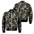thumbnail image 5 of Chaqueta con cremallera y estampado de camuflaje para hombre, chaqueta clásica con estampado 3D de manga larga, informal, de gran tamaño, para primavera y otoño, 5 of 5