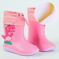 thumbnail image 2 of XIYON Kids Rain Boots Non Slip Lightweight Short Ankle Boots For Boys Girls Toddler Outdoor Play Daily Wear 5-6 Years, 2 of 2