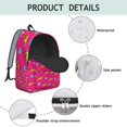 thumbnail image 4 of Spacious Backpack with Delicious Pizza Party Print, Great for Students, 4 of 5