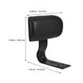 thumbnail image 2 of HAMPPLIES 2pcs Bike Seat with Backrest Black Steel Support for Motorcycle Rear Seat Easy Installation, 2 of 8