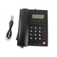 thumbnail image 1 of Téléphone de bureau avec fil, luminosité réglable sur 5 niveaux, prise en charge de la recomposition, pause, flash, pour la maison et l'hôtel, 1 of 4
