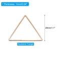 thumbnail image 2 of Uxcell Beading Hoop Earrings, 60Pcs Triangle Hoop Earring for DIY Crafts Jewelry Making(29mm, Rose Gold), 2 of 6