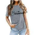 thumbnail image 3 of Kayannuo Womens Blouses Short Sleeve T Shirts for Women Valentine's Day Womens Fashion Print Tops Short Sleeve Out Blouse Funny Round Neck T-Shirt Tops, 3 of 3