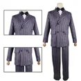 thumbnail image 5 of Disfraz de Cosplay de Gomez Addams Disfraz de Cosplay de Wednesday Addams Traje de Rayas Pantalones Superiores Disfraces de Fiesta de Carnaval de Halloween para Hombres, 5 of 5