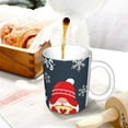 thumbnail image 3 of Yiaed Cute Christmas Gnomes (2) Print Ceramics Coffee,Large Handle Design,Extra Large Tea and Coffee Cup for Office and Home Mugs, 3 of 6