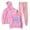 Pink, variant on Milo J Al Borde Hoodie Jogger Pant Fashion Clothes Men Women Sweatpant 2 Piece Suit