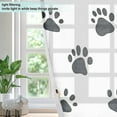 thumbnail image 4 of Yayeee Window Curtains Light Filtering 63"x42" Grommet Panel Pair Home Living Room Decor, Black Cartoon Cat Paw, 4 of 7