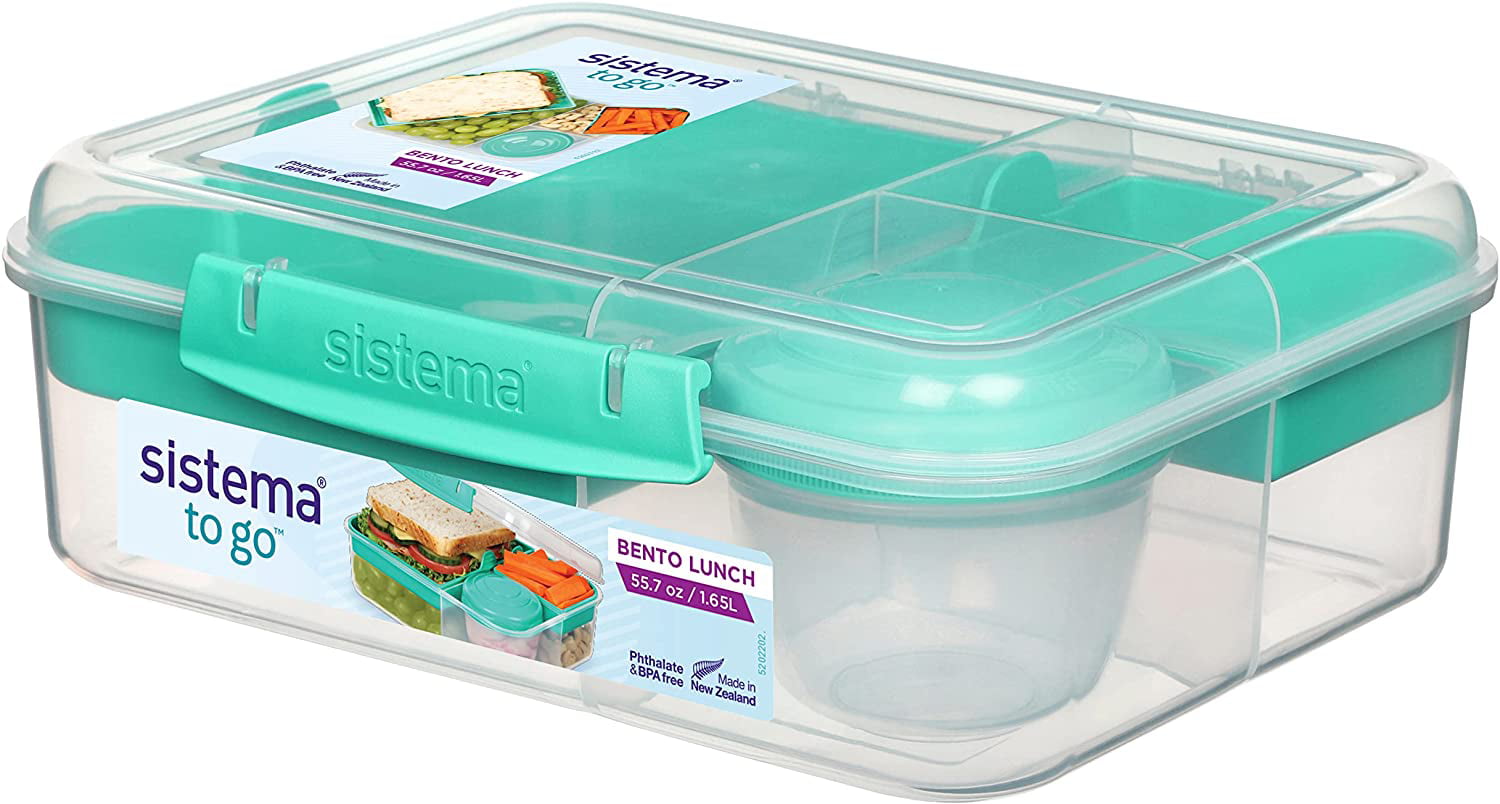 Sistema KLIP IT Accents Collection Food Storage Containers 6.7oz.3Count Assorted 