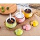 thumbnail image 4 of Ceramic Japanese Hand Painted Flower Sugar Bowl Seasoning Jar with Lid Spoon, 4 of 5