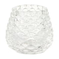 thumbnail image 2 of Clear Glass Candle Holder with Pinecone Texture for Romantic Ambiance, Tea Light Cup, Home Decor and Dinner Table Centerpiece, 2 of 6