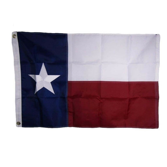 2x3 Embroidered State of Texas TX 210D Sewn Nylon Flag 2'x3' Grommets Strong