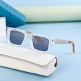 thumbnail image 3 of Gafas de sol cuadradas retro para hombre, gafas de sol minimalistas resistentes a los rayos UV para mujer, 3 of 6
