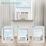 KISSAIR 8000 BTU Window Air Conditioner with remote control for Rooms AC Unit Air Conditioner, cools up to 350sq.ft