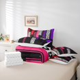 thumbnail image 6 of Castle Fairy King 7-Piece Zebra Leopard Comforter Set - Black Pink Purple Geo Bedding, 6 of 8
