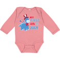 thumbnail image 3 of Inktastic My First 4th of July with Dinosaur Boys or Girls Long Sleeve Baby Bodysuit, 3 of 5