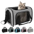 thumbnail image 1 of Top Tasta Transportín para perros y gatos, transportador para mascotas para gatos pequeños, medianos y grandes, transportador para perros con lados suaves, transportador para perros pequeños, portátil, 1 of 5