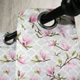 thumbnail image 3 of Ambesonne Vintage Grommet Curtain, Magnolia Flower Pattern, 50" x 96", Pale Pink Pale Grey, 3 of 6