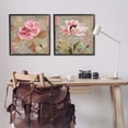 thumbnail image 2 of Stupell Industries Vintage Collage French Florals Floral Painting Black Framed Art Print Wall Art, 24 x 24, Set of 2, 2 of 8