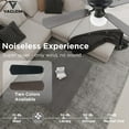 thumbnail image 5 of 42 Inch Ceiling Fan Traditional: Flush Mount with LED Light - Pull Chain Control- Dual Finish Blades - Reversible for Bedroom, Office, Living Room（Matte Black）, 5 of 7