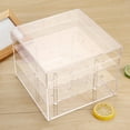 thumbnail image 3 of DOLITY Transparent Acrylic Rose Flower Box Wedding Flower Gift Box for Women Mom 16 16 16 Hole, 3 of 5