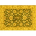 thumbnail image 1 of Ahgly Company Machine Washable Indoor Rectangle Abstract Yellow Modern Area Rugs, 7' x 10', 1 of 4
