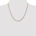 thumbnail image 4 of Primal Gold 14 Karat Tri-Color 2.9mm Diamond-cut Rope Chain, 4 of 4