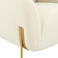 thumbnail image 4 of Kandra Cream Shearling Accent Chair, 4 of 6