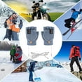 thumbnail image 4 of Dusknt Unisex USB Winter Hands Gloves Heating Rechargeable Heated Fingerless Gloves， Gloves, 4 of 5