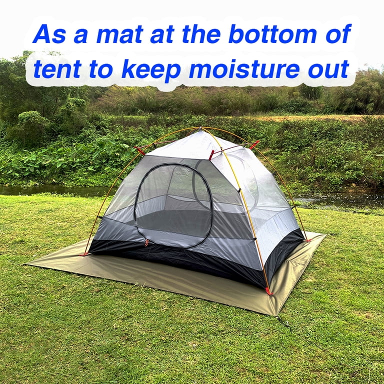 7x7ft Ultralight Tent Footprint Waterproof Camping Tarp Mat Picnic Blanket  Ground Sheet for Backpacking Hiking Beach