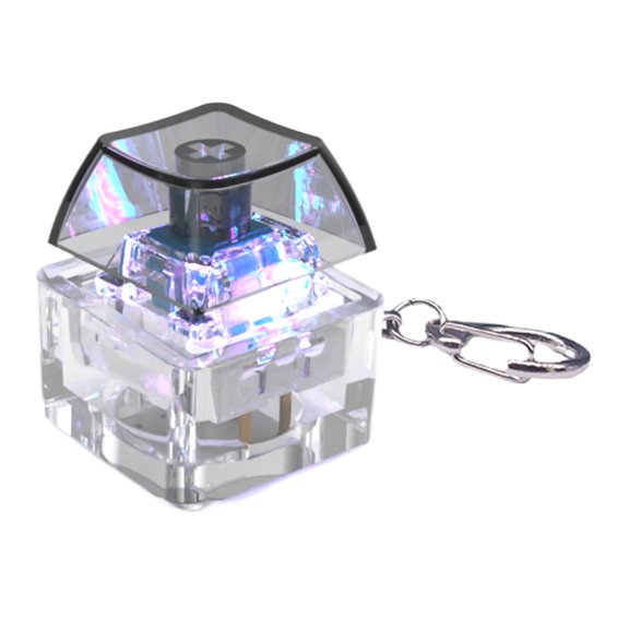 1-Key Mechanical Keyboard Clicks Toy Keycap Tester With Multicolor LED Lights And Smooth Operating Stress Relief