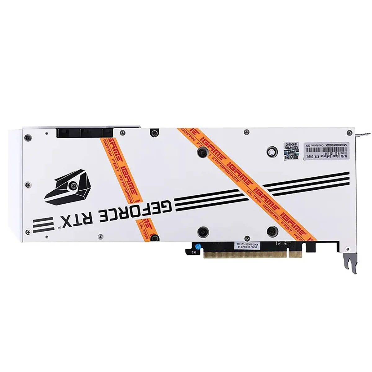 Colorful iGame RTX3080 Ultra W OC 10G LHR GDDR6X gaming computer white graphics card
