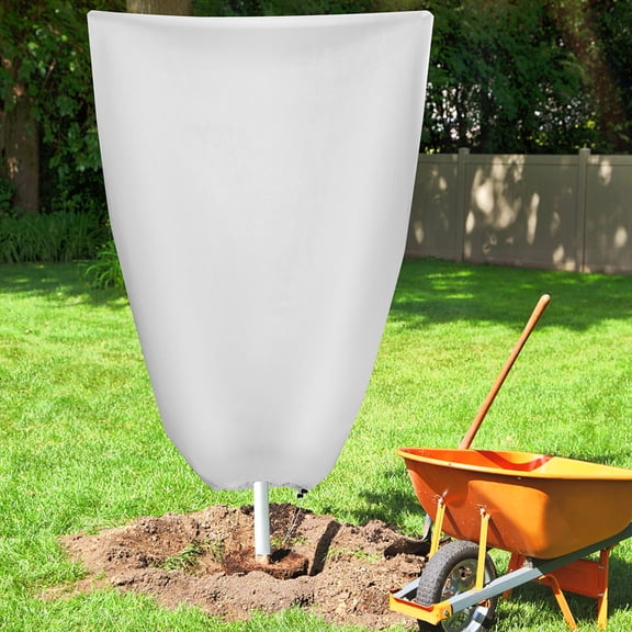 ORDDIART 1 Set Winter Cover for Plants Outdoor Non-Woven Fabric 47.2x39.4x39.4in