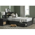 thumbnail image 3 of South Shore Vito Twin Mates Bed With Bookcase Headboard Set, in Pure Black, 3 of 16