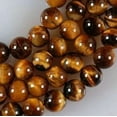 thumbnail image 4 of K-KED Natural AAA+ 6mm Yellow African Roar Tiger Eye Gems Round Loose Beads 15" Strand, 4 of 7
