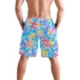 thumbnail image 2 of joogoo Men's Swim Trunks Starfish Watercolor Beach Shorts with Pockets S, 2 of 6