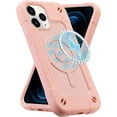 thumbnail image 1 of WANNGWE Magnetic Case Compatible with MagSafe Designed for iPhone 12 Pro Max Case , Full Body Rugged Heavy Duty [Military Grade Protection] Protective Cover for iPhone 12 Pro Max. (pink) DZ97-7092, 1 of 5